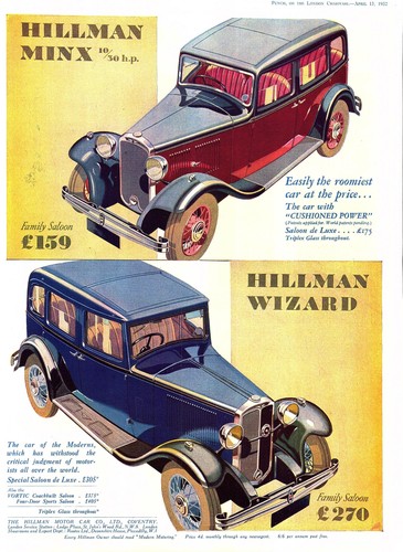 Original 1932 advert hillman - 1932,