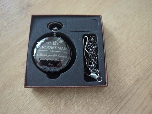 Groomsmen engraved pocket - engraved,