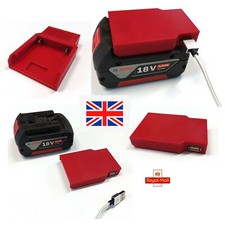 BOSCH Compatible 18v Li-ion Drill Battery USB Phone Charger Adapter made in UK