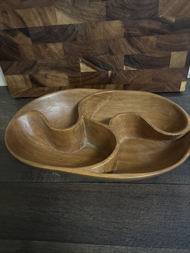 Vintage teak bowl - vintage,