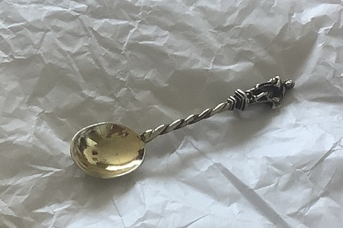 Antique silver apostle tea - ,