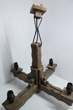Vintage Wooden Chandelier