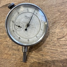 Vintage Mercer Dial Test Indicator .01mm on Stand Mount - Uncalibrated