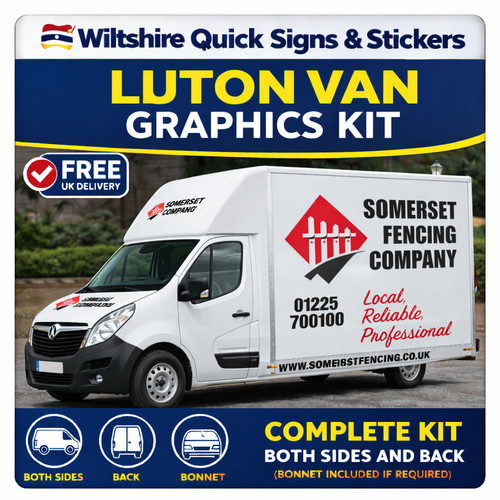 Luton van sign writing kit - sign, uk