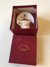Polly Anna Miniature Cup And Saucer Fine Bone China With Box