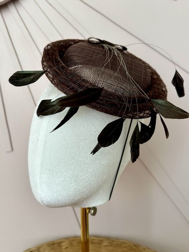 Chocolate brown sinamay - chocolate,