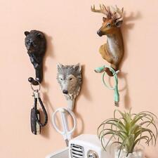 Animal Deer Head Stags Hook Wall Hanger Rack Holder Resin Home Decoration
