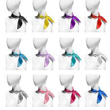 SATIN Neck Scarf Scarves Rock n roll Girls LADIES 1950s Costume Musical