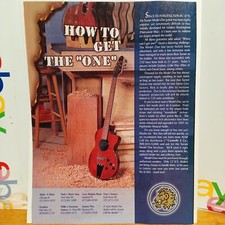 TURNER GUITARS THE ONE FLEETWOOD MAC RICK TURNER GUITAR  PRINT AD 11 X 8.5  B6