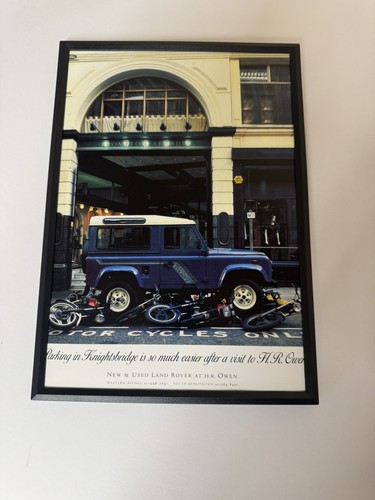 Framed print land rover - framed,