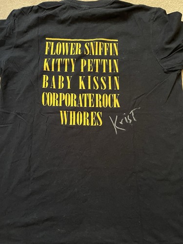 Krist signed nirvana shirt - signed, t