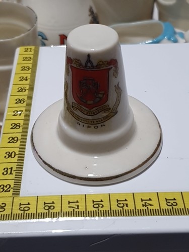 Crested ware china hat - crested, china,