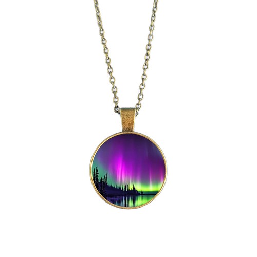 Northern lights necklace - lights,