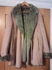 Ladies Monsoon Beige fur-lined