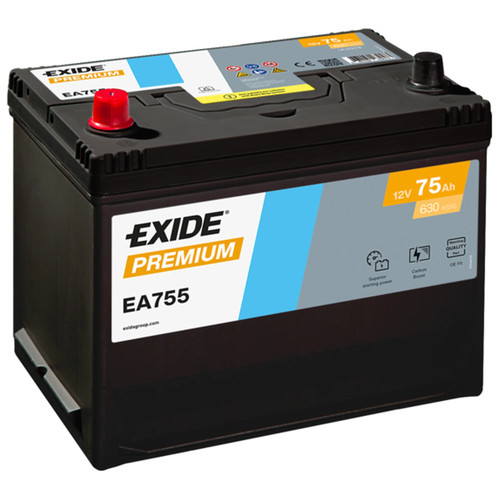 Exide battery 12v 75ah - exide,