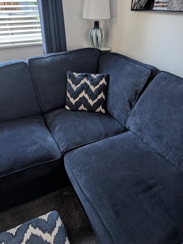 Dillon corner navy - sofa, with