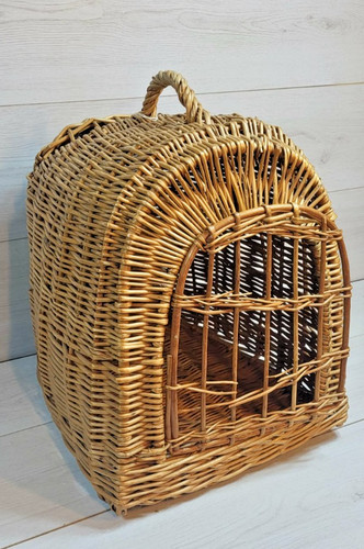 Vintage wicker cat - wicker,