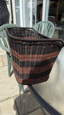 Wicker Oval Front Bike Basket
