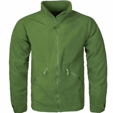 Olive Green Fleece with Collar British Army Surplus Thermal Cold Weather Jacket