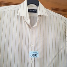 Viyella House Men's Shirt, 15 1/2 (39-40cm) Green with stripes #866