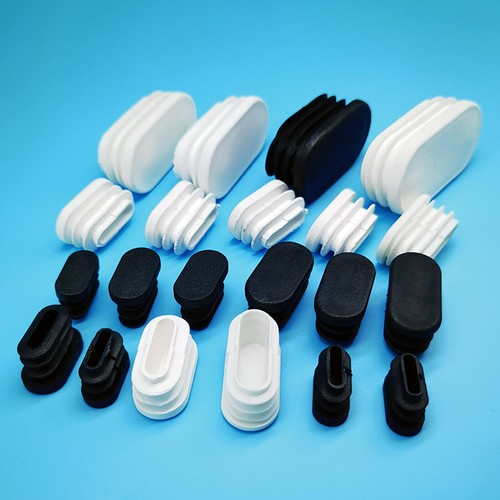 Oval oblong plastic end caps - oval,