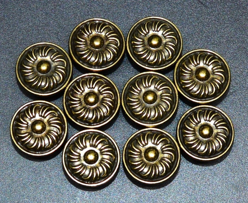 Set round antique daisy - antique,