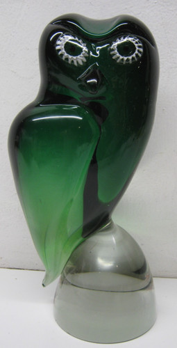 Murano art glass salviati - murano, owl