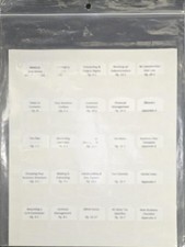 Pre-Printed Tabs - Technical