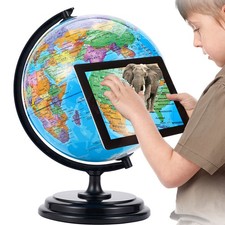 3D AR Large World Globe 10"
