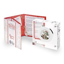 Benjamin Bunny Silver Proof 50p Coloured Coin 2017 in Royal Mint Box 