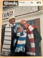 Knitting Pattern football / sport type scarves and hats DK # 074