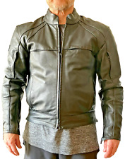 Cafe Racer Style Leather Motorcycle  Jacket (Frank Thomas)