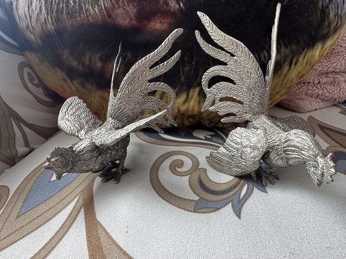 Vintage pair silver - vintage, metal