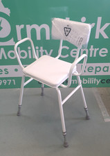 Perching Stool - Padded back + sides - Height adjustable - OMC0002