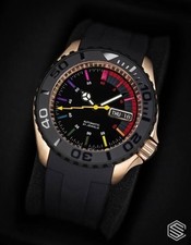 Custom DIVER Rainbow Dial Style Automatic | Sapphire Glass | 40 mm