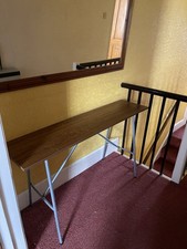 Folding Slim Knitting Machine Table with Trestle Legs 48” X 12” Used Condition