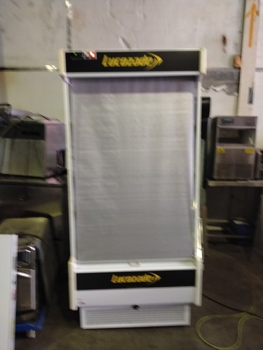 Lucozade open front fridge - lucozade,