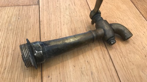 Vintage brass tap - vintage, keg