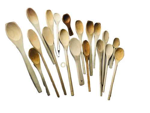 Wooden spoon large random - large,