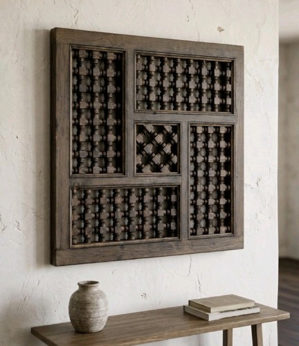 Vintage hand carved wood - hand,