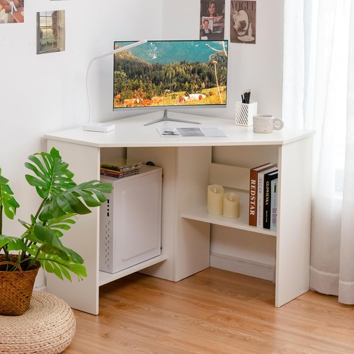 White corner desk 90 - -,