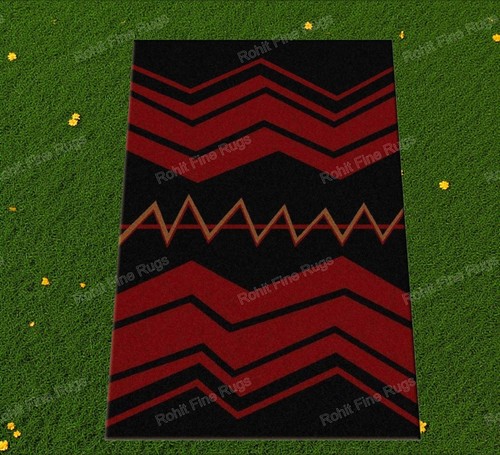 5x8 red handwoven - ft, wool
