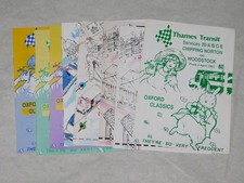 8 x THAMES TRANSIT BUS TIMETABLES ALL DIFFERENT