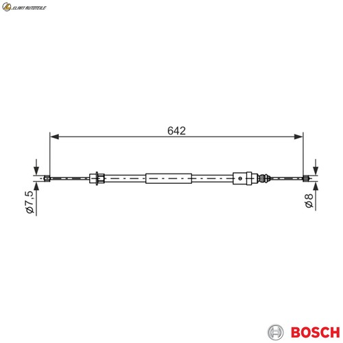 Parking brake cable - 1, 477