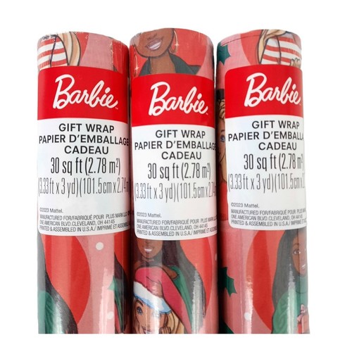 Barbie christmas wrapping - barbie,