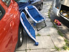 2X AIR MESH BUNGEE CAMPING CHAIRS