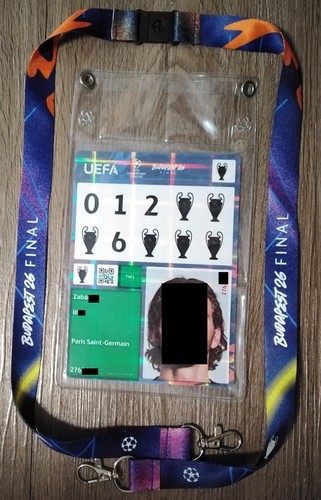 Player pass badge lanyard - pass, uefa