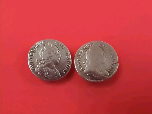 Antique pair sixpence - antique,