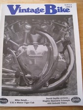VINTAGE BIKE MAGAZINE 1992-2 MIKE ESTALL DAVID GAYLIN HUGHIE HANCOX'S TRIUMPH