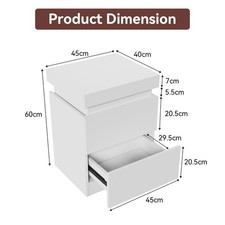LED Light Bedside Table 2/3